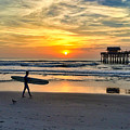 Cocoa Beach Surfer at Sunrise